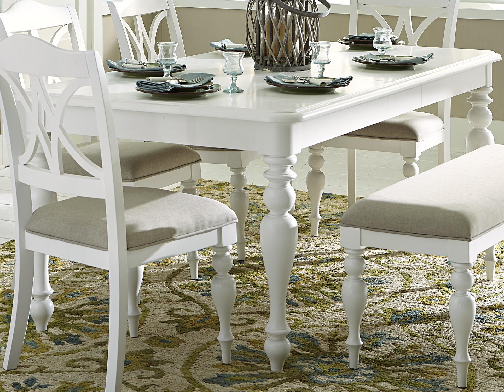 Liberty Furniture Summer House 607T4078 Rectangular Leg Table with